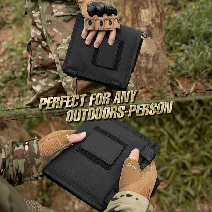 KOSIBATE Map Case, Military Map Protector, Water-Resistant Map Pouch Holder for Outdoors or Hiking