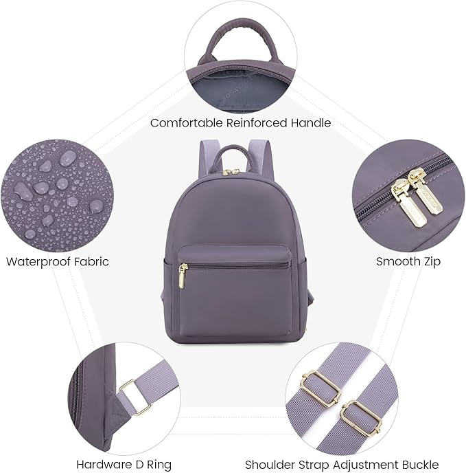 LOVEVOOK Mini Backpack for Women Light Weight Small Waterproof Backpack Purses Daily Backpack… | Light Weight
