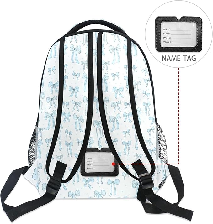 Wamika Coastal Anchor Kids Backpack Nautical Theme Starfish Shell School Backpacks Boys Girls Preschool Book Bag
