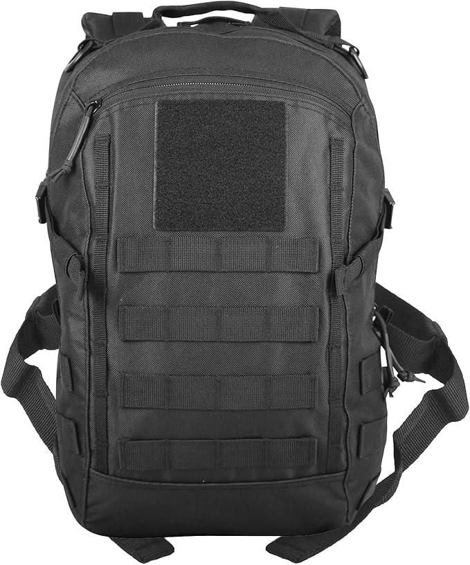 Miramrax 12L Small Backpack Day Pack - Mini Tactical Backpacks Military Daypack Molle Bag Rucksack Bug Out Bag for Hiking (Black)