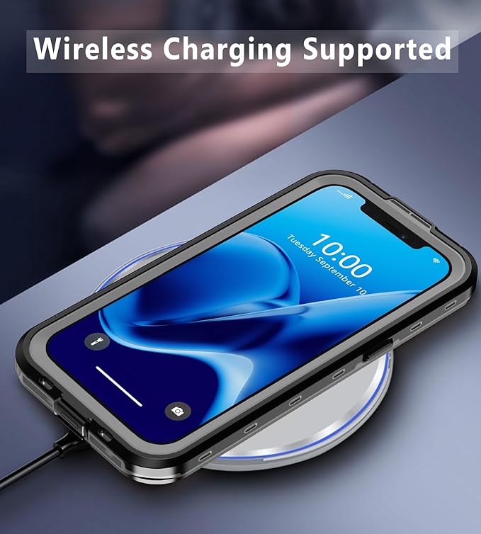 for iPhone 16e Case Waterproof | Shockproof Dust Proof Phone Case Cover with Screen Protector -Clear