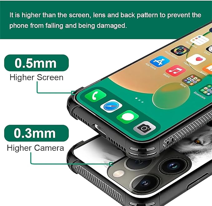 for iPhone 14 Pro Case, Lion Cross Jesus Christ Dove Pattern Graphic Design Girl Boy Soft Silicone Hard Acrylic Shock Protection for iPhone 14 Pro