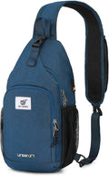 SKYSPER Sling Bag RFID Crossbody Sling Backpack Cross Body Shoulder Bag Travel Hiking Daypack for Women Men(Blue)