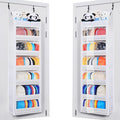 Toread 7-Layer Door-Mounted Baseball Cap Organizer, Dust-Proof Hat Rack Holds 90 Hats, Adjustable Non-Slip Hooks, Multi-Purpose Organizer for Nursery, Bathroom, Bedroom - Patented Design