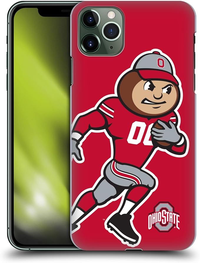 Head Case Designs Officially Licensed Ohio State University Mascot Oversized Football Graphics Hard Back Case Compatible with Apple iPhone 11 Pro Max
