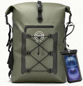 STOVER 5/10/25/30/40/55L Waterproof Dry Bag- Roll-Top Backpack w/Phone Case- Kayaking, Hiking, Camping, Boating- Men/Women