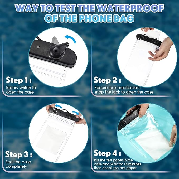 Weewooday 120 Pieces Waterproof Phone Pouch Bulk Universal Multicolor Cellphone Case Ipx8 Waterproof up to Smartphone 6.9 Inch for Cruise Gifts Beach Pool Party Outdoor Swimming Snorkeling
