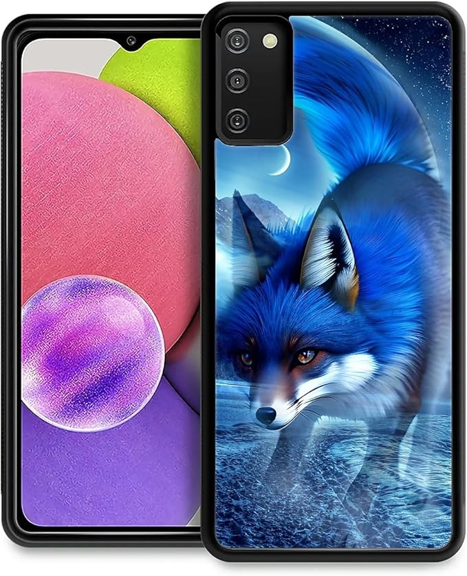 for Samsung Galaxy S20 FE Case, Snowy Mountain Fox Lake Pattern Graphic Design Girl Boy Soft Silicone Hard Acrylic Shock Protection for Samsung Galaxy S20 FE