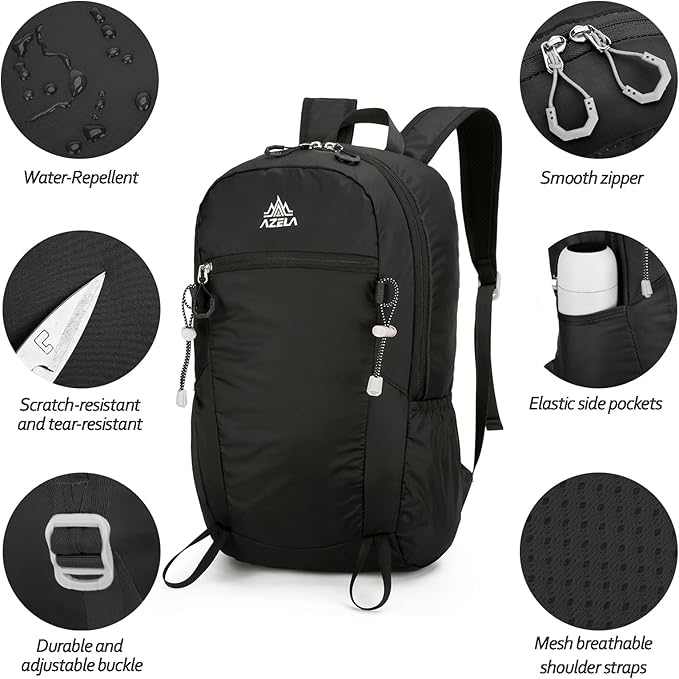 Seektop 20L Ultra Lightweight Small Hiking Backpack, Water-Resistant Packable Daypack for Hiking Travel Men Women