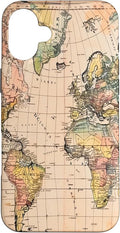 World Map ,Old Map of the World Case for iPhone 16 Plus
