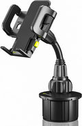 Bracketron TripGrip Universal Phone Holder for Car Cup Holder Mount - 360 Degree Rotation, Swivel Gooseneck, Expandable Base Cell Phone Cup Holder Insert - Smartphone Cradle Stand