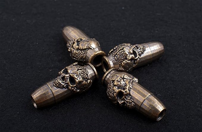 Paracord Beads with Hole, Suitable for Survival Knife Lanyard, Keychains, Zipper, DIY Projects