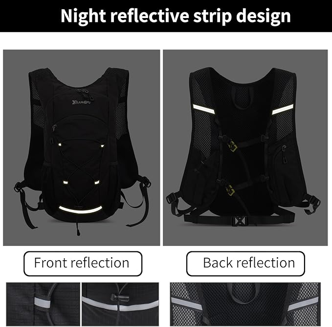 DOJUNS Hiking Backpack Lightweight Travel Backpack 20L Waterproof Hiking Daypacks Camping Backpack for Men Women (Black)