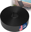 2 Inch Wide, 20ft Long Vinyl Strap - Replacement Straps for Patio Chairs - Vinyl Strapping for Patio Furniture Repair - Durable Seat Repair Kit for Lawn Chairs, Outdoor Furniture (Black)