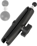 1" to 17mm (0.67") Ball Adapter with 5.9" Long Double Socket Arm, Compatible with RAM B Size Mounts, Fits Garmin GPS Mount and 17mm Swivel Ball Mounting Phone Holder