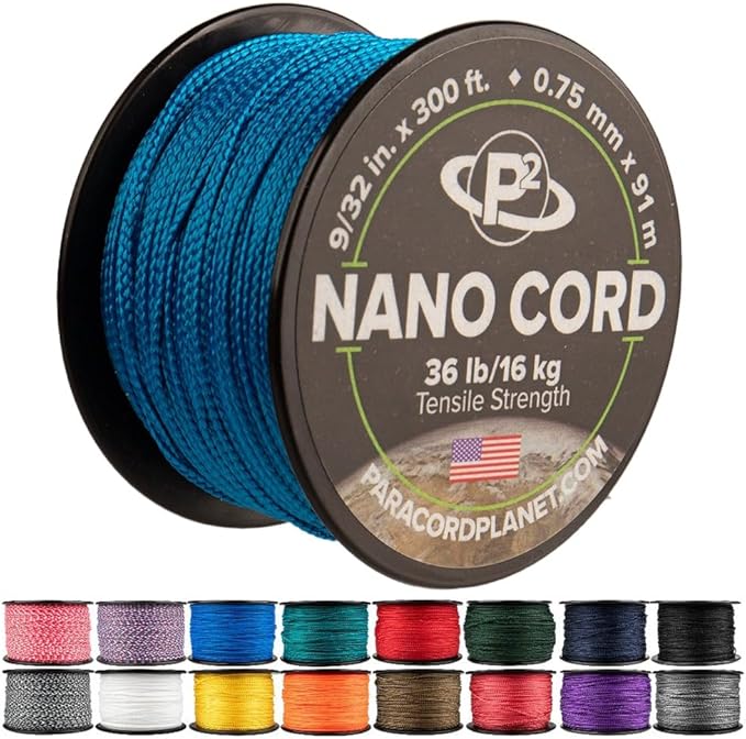 Paracord Planet Nano Cord –Lightweight Nylon Nano Paracord – Great for Arts & Crafts, Home Décor, Camping and More!