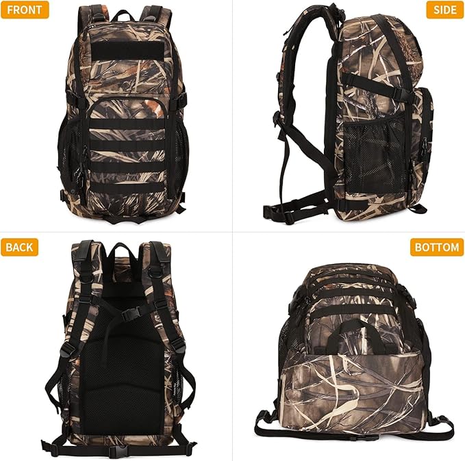 HUNTVP Tactical Backpack Military MOLLE Backpack Hunting Rucksack Gear Assault Pack 25L WR