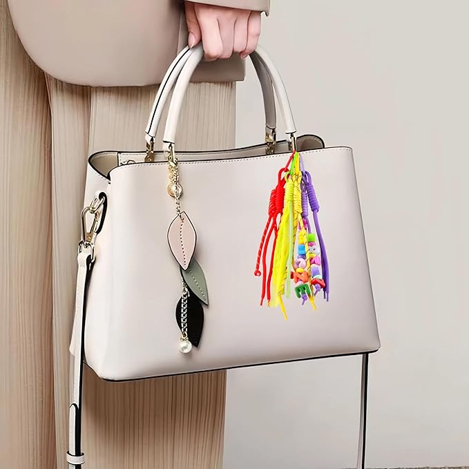 Carabiner Clip 24Pcs Metal Colored Keychain Clip D Spring Clips Cute Carabiner Bulk Keychain Hooks Caribiner Key Rings for Car Keys DIY Bag Charm Handbag Purse