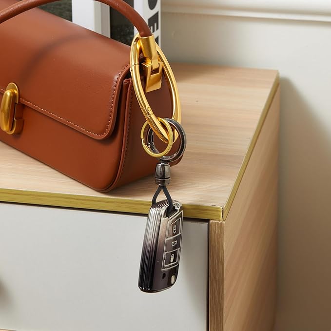 Y2K Cute Star Carabiner Keychain Cool Belt Loop Clip Starlight Heavy Duty Carabiner Clasp Snap Hook Holder Key Buckle
