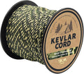 9KM DWLIFE Kevlar Cord – Camo Kevlar Line Ultra-Strong, Lightweight & Abrasion-Proof Survival Rope for Camping, Tactical Gear, Trip Wire 100-1000lb