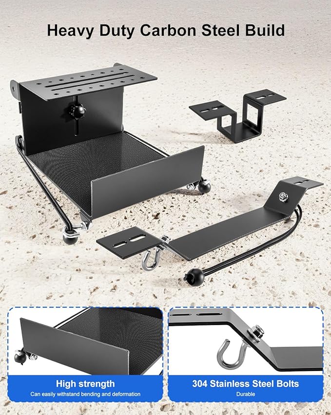 Van Interior Ladder Storage Holder, Adjustable Internal Ladder Rack Fit for Van Trailer Truck Roof, Quick Release Heavy Duty Ladder Bracket