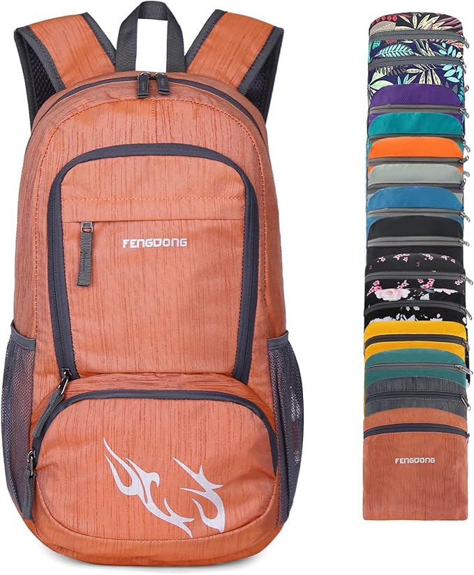 FENGDONG 35L Lightweight Foldable Waterproof Packable Travel Small Hiking Backpack Daypack for men women