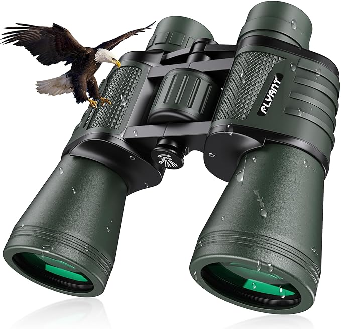 20x50 High Powered Binoculars for Adults, Waterproof Binoculars with Low Light Vision for Bird Watching Hunting Camping Travel Cruise Hiking Sports Stargazing, Gifts for Men Dad
