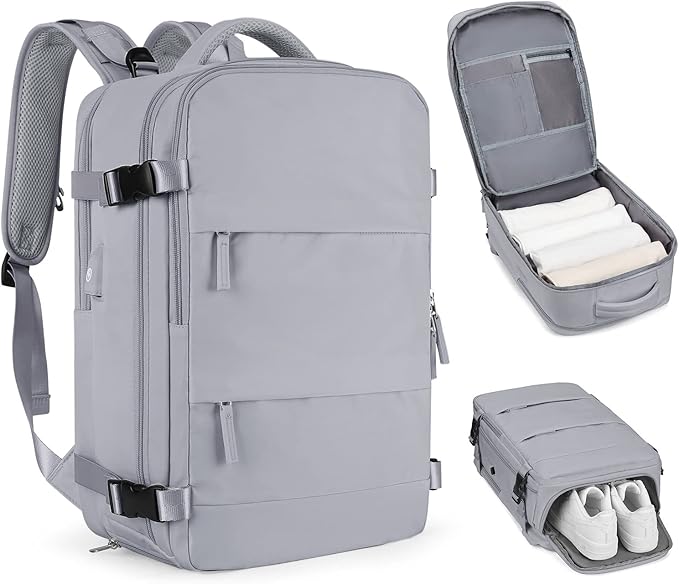 coofay Personal Item Travel Backpack For Women Men Airline Approved Carry On Backpack Flight Approved Waterproof Sports Luggage Backpack Casual Daypack Small Hiking Backpack