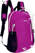 VPBAGE 15L Water-resistant Hiking Daypack for Women, Small Backpack Travel Outdoor, Lightweight Day Pack with Tool Loops