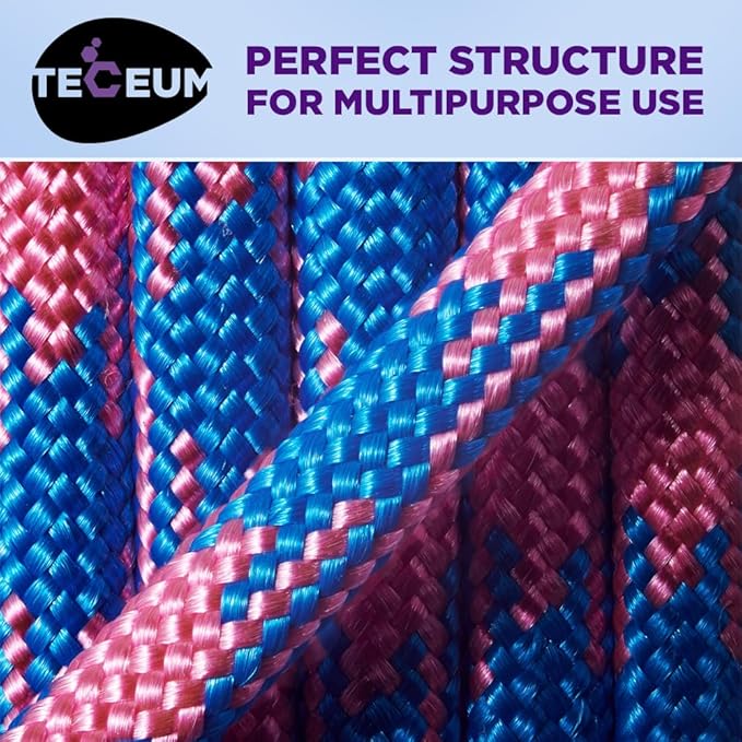 TECEUM Reflective Paracord Rope 1000 – 1000ft/200ft/100ft/50ft – 40+ Colors – Glow in The Dark – para Cord – Utility Rope for Survival, Hunting & Camping Gear – Nylon String, Camping Rope, Tent Cord
