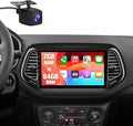 AWESAFE Android 13 Car Stereo for Jeep Compass 2017 2018 2019 2020, 10" Touchscreen Radio for Jeep Compass with Wireless CarPlay&Android Auto, GPS Navigation WiFi AM FM - 2GB+64GB