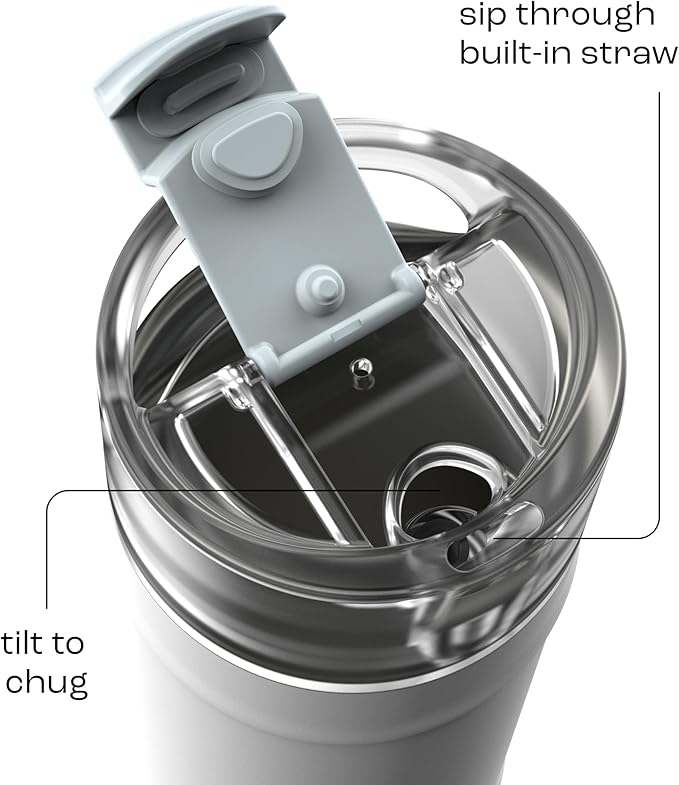 bubba 18 oz Dualsip Insulated Stainless Steel Water Bottle with Straw - Reusable, Leakproof, Lightweight, Dishwasher Safe, Lead-Free and BPA-Free, Fresh Kicks