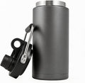 Kerilyn Insulated Half Gallon Jug with Handle, 64oz Stainless Steel, Large Double Vacuum Water Bottle for Hot & Cold Drinks, Wide Mouth, Sweat Proof, Great for Travel, Camping, Grey