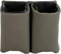 Double Pistol Magazine Pouch, Black, High-Strength Laminate Material, MOLLE Compatible, Magazine Retention System