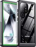 2025 New for Samsung Galaxy S24 Ultra Case Waterproof, [Built-in Camera & Screen Protector][Military Grade Shockproof][IP68 Underwater][Dustproof][Dropproof] Full Body Phone Case for S24 Ultra 6.8"