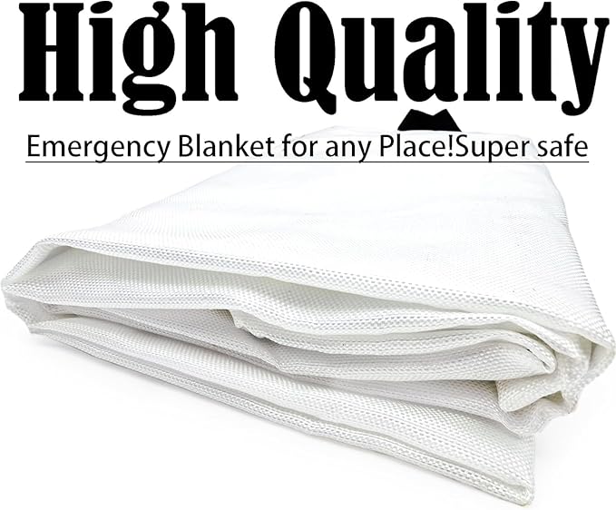 Blankets 8 Packs with Gloves. High Heat-Resistant fire Blankets for Home Security, Kitchen and Camping, Emergency fire Blankets for Home and Kitchen,
