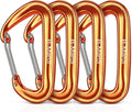 B-Mardi Carabiner Clips Heavy Duty 12kN (2697 lbs)-Lightweight Locking Carabiners for Camping, Hiking, Hammock, Dog Leash Harness, Outdoor and Gym etc, Keychains& Utility