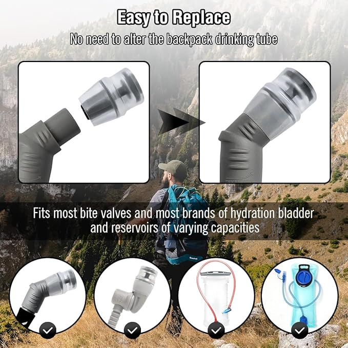 Bite Valve ON-Off Switch Tube Nozzle Replacement for Hydration Bladder