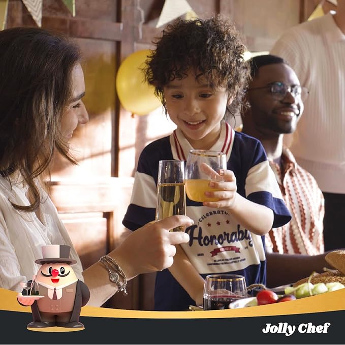 JOLLY CHEF 32 Pack 12oz Gold Plastic Wine Glasses Stemless, Disposable Wine Cupsty, Disposable Plastic Wine Cups for Party, Halloween, Christmas, Thanksgiving