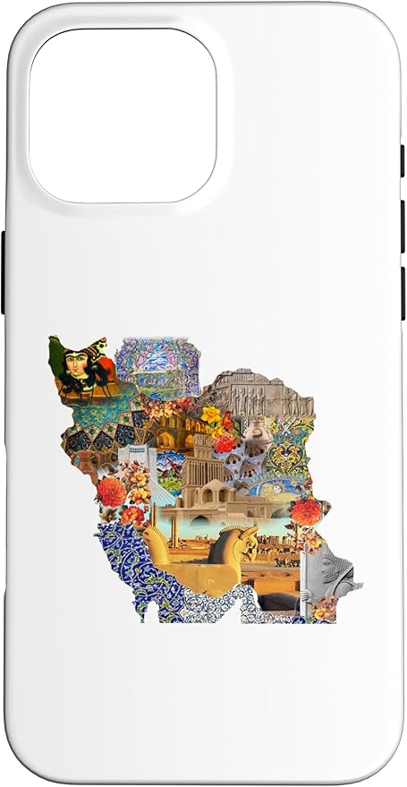 Map of Persian Empire, Iran Map Case for iPhone 16 Pro Max
