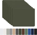 OAZ 8 Pieces 7.87 x 5.9 inch Nylon Repair Patches Nylon Fabric Patch Self-Adhesive Fabric Repair Tape Waterproof Lightweight Outdoor Gear Patch Kit for Down Jacket Clothing Tent Bag (Army Green)