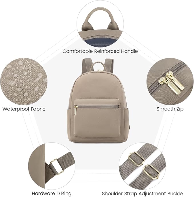 LOVEVOOK Mini Backpack for Women Light Weight Small Waterproof Backpack Purses Daily Backpack… | Light Weight
