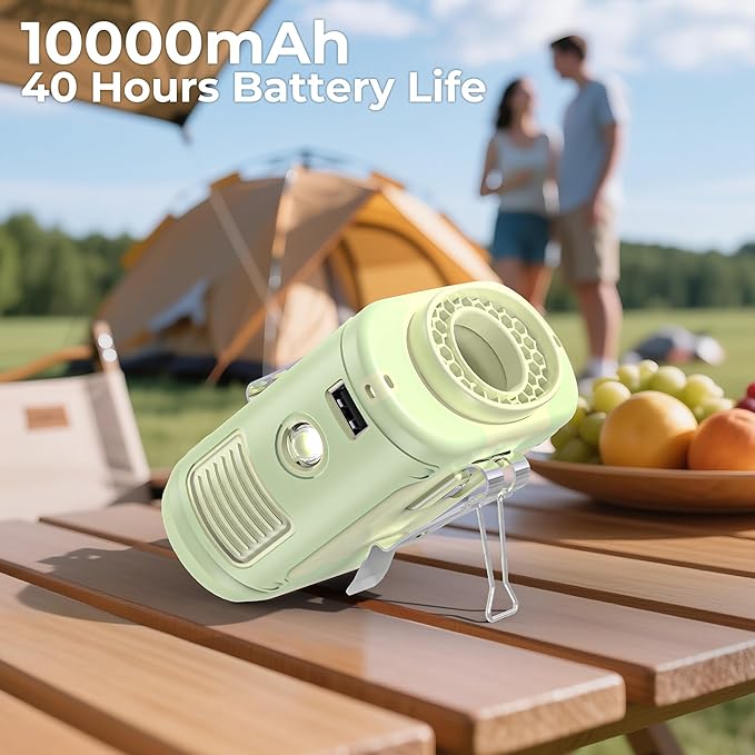 AMACOOL Portable Waist Fan Clip On, Father's Day Gifts for Dad Husband, 10000mAh Rechargeable Wearable Shirt Fan, Powerful Belt Fans, Birthday Gifts for Women Jobsite Travel Camping Essentials 2026