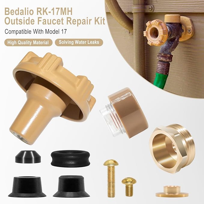 RK-17MH Outside Faucet Repair Kit Metal Handle Compatible with Woodford Model 17