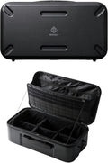 ELECOM NESTOUT Gear Storage Case, Lightweight Hard Shell Organizer, Water-Resistant, Stackable Organizer with Padded Dividers, Fits Cameras & Accessories Travel Outdoor Tech Accessories
