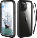 iPhone 13 Pro Case, Waterproof & Shockproof Phone Case, Full Protection, IP68, 6.1 Inch, Black