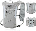 GRIO Hydration Running Vest for Women Men, Water Backpack for Hiking ,with 1.5L Water Bladder, Lightweight Breathable Reflective Hydration Pack for Marathon, Trail, Hiking, Cycling