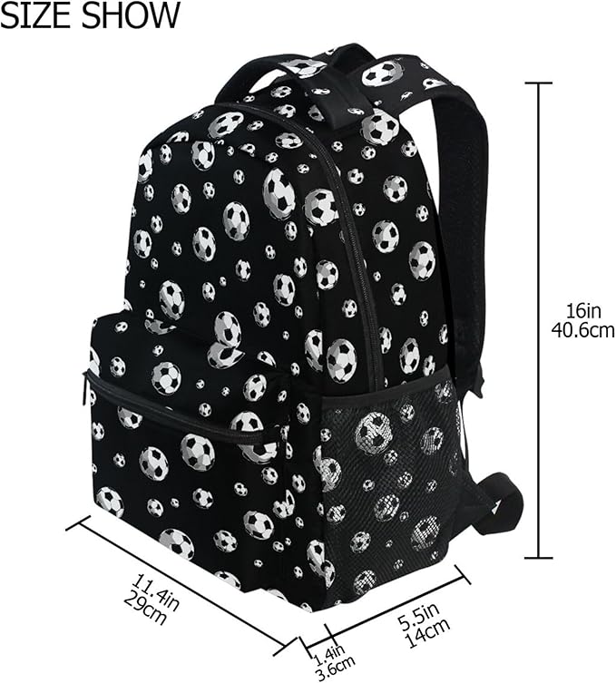 Wamika Football Ice Fire Boy Backpack Soccer Ball Sports School Backpack Kids Preschool Book Bag