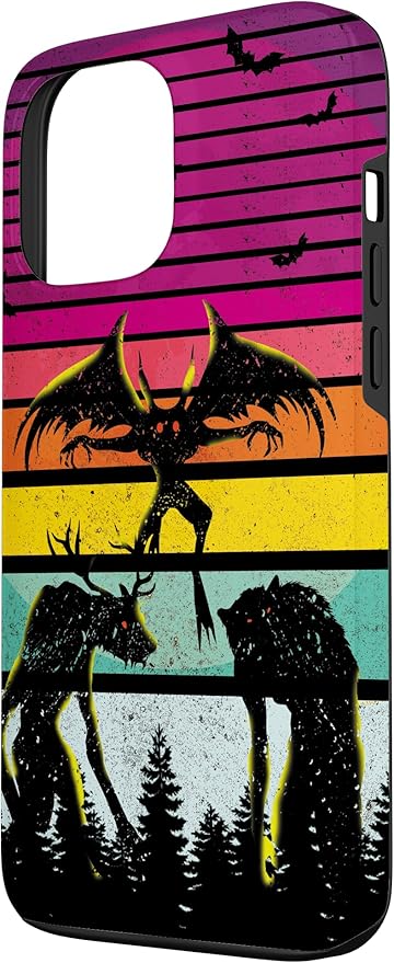 Cryptkin Cute Mothman Cryptid Map Case for iPhone 13 Pro Max