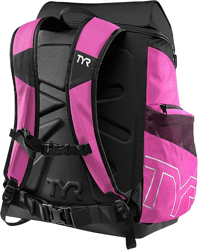 TYR Alliance Backpack - Wet/Dry Athletic Gym and Pool Bag for Men and Women - Separate Wet/Dry Compartments, 45L Capacity, Ergonomic, Water-Resistant - Available in Team Colors